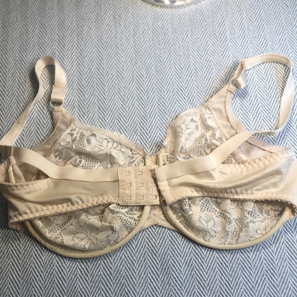 OLGA Bra Size 38 DDD Underwire  Lace  Preworn Used Pink - Picture 4 of 10
